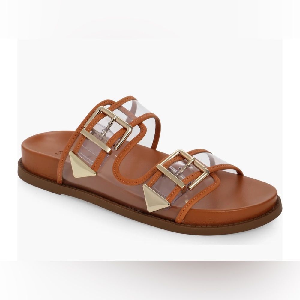 Schutz Naomi Slide Leather Sandal